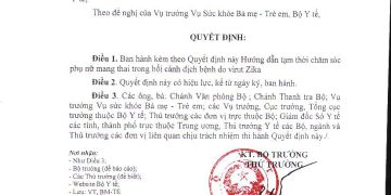Ban hành Hướng dẫn tạm thời chăm sóc phụ nữ mang thai trong bối cảnh dịch bệnh do Virut Zika
