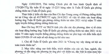Hưởng ứng tuần lễ Quốc gia phòng chống thiên tai