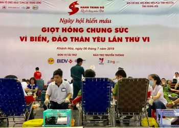 Ngày hội hiến máu “Giọt hồng chung sức vì biển, đảo thân yêu” lần thứ VI