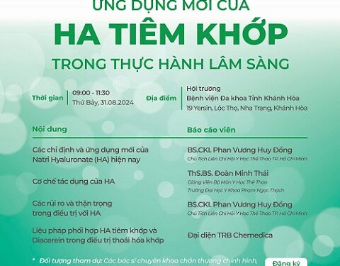Hội thảo khoa học chuyên đề “Ứng dụng mới của Hyaluronic Acid tiêm khớp trong thực hành lâm sàng”