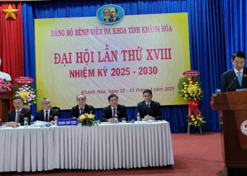 Đại hội Đại biểu Đảng bộ Bệnh viện Đa khoa tỉnh Khánh Hòa lần thứ XVIII, nhiệm kỳ 2025-2030 với phương châm “Dân chủ – Đoàn kết – Trí tuệ – Đổi mới”