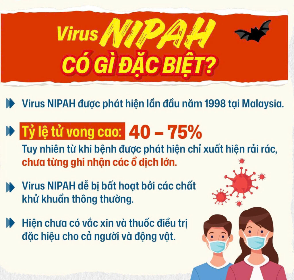 Virus Nipah Triệu chứng virus Nipah lây nhiễm virus Nipah phòng chống dịch bệnh Bệnh viện Đa khoa Khánh Hòa