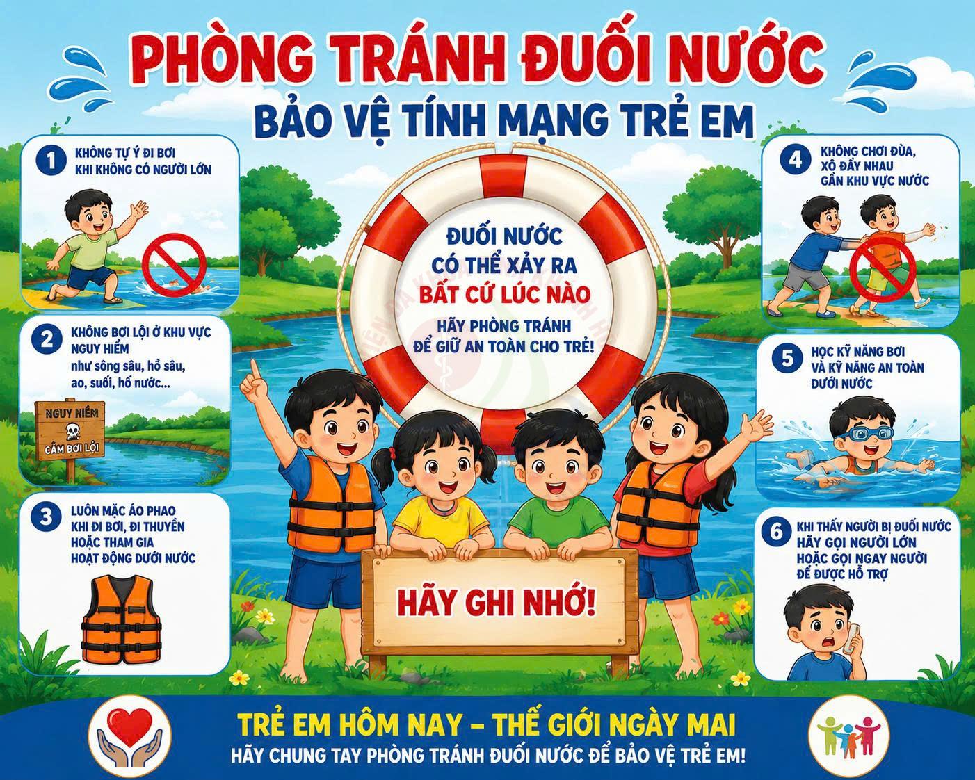 đuối nước trẻ em tai nạn đuối nước sơ cứu đuối nước phòng chống đuối nước đuối nước ở trẻ nhỏ