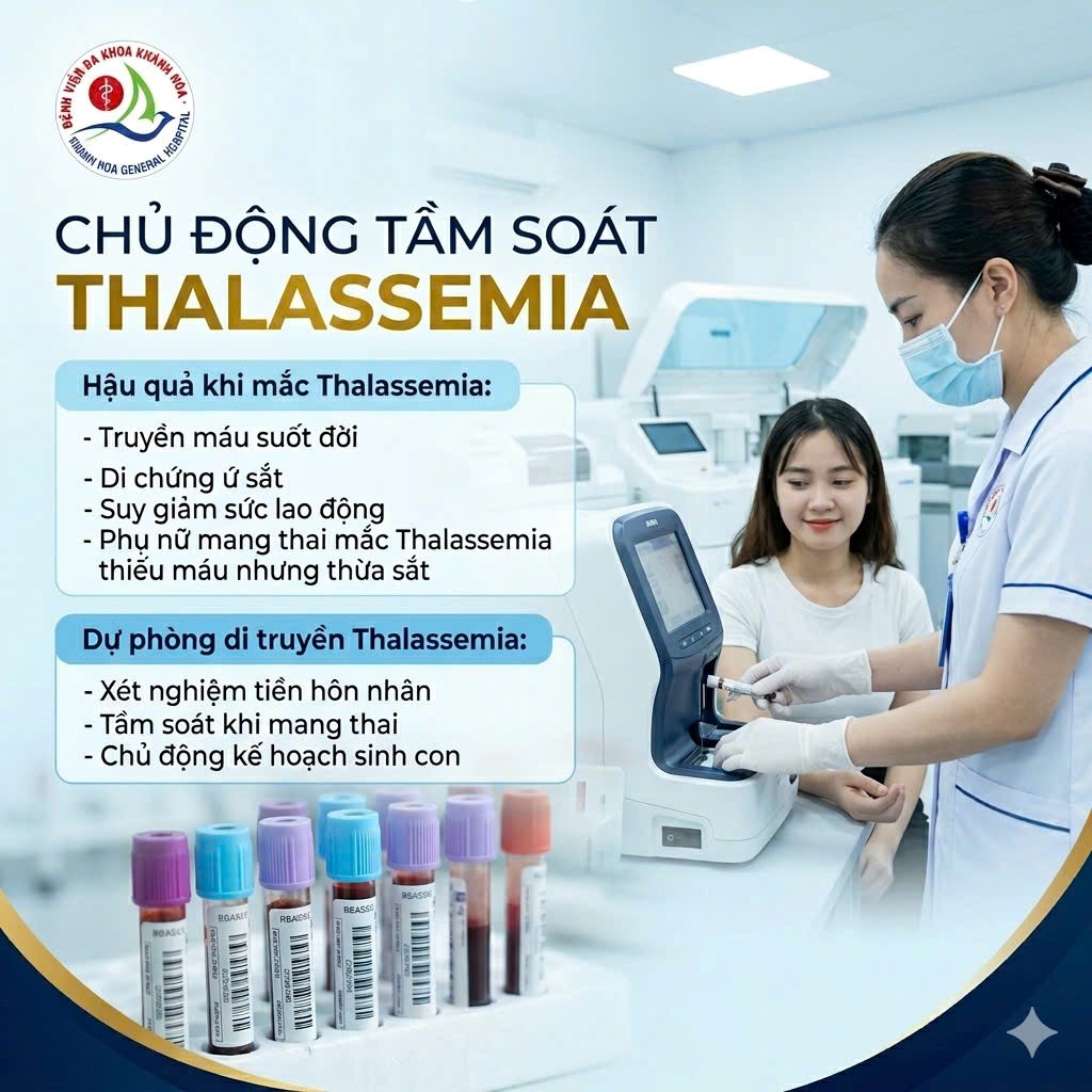 Thalassemia tan máu bẩm sinh xét nghiệm tiền hôn nhân gen bệnh Thalassemia tư vấn di truyền Thalassemia thiếu máu di truyền