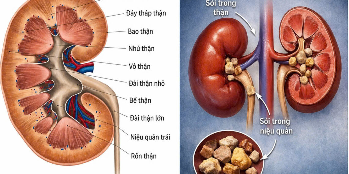 Sỏi thận Triệu chứng sỏi thận điều trị sỏi thận phòng ngừa sỏi thận Bệnh viện Đa khoa Khánh Hòa