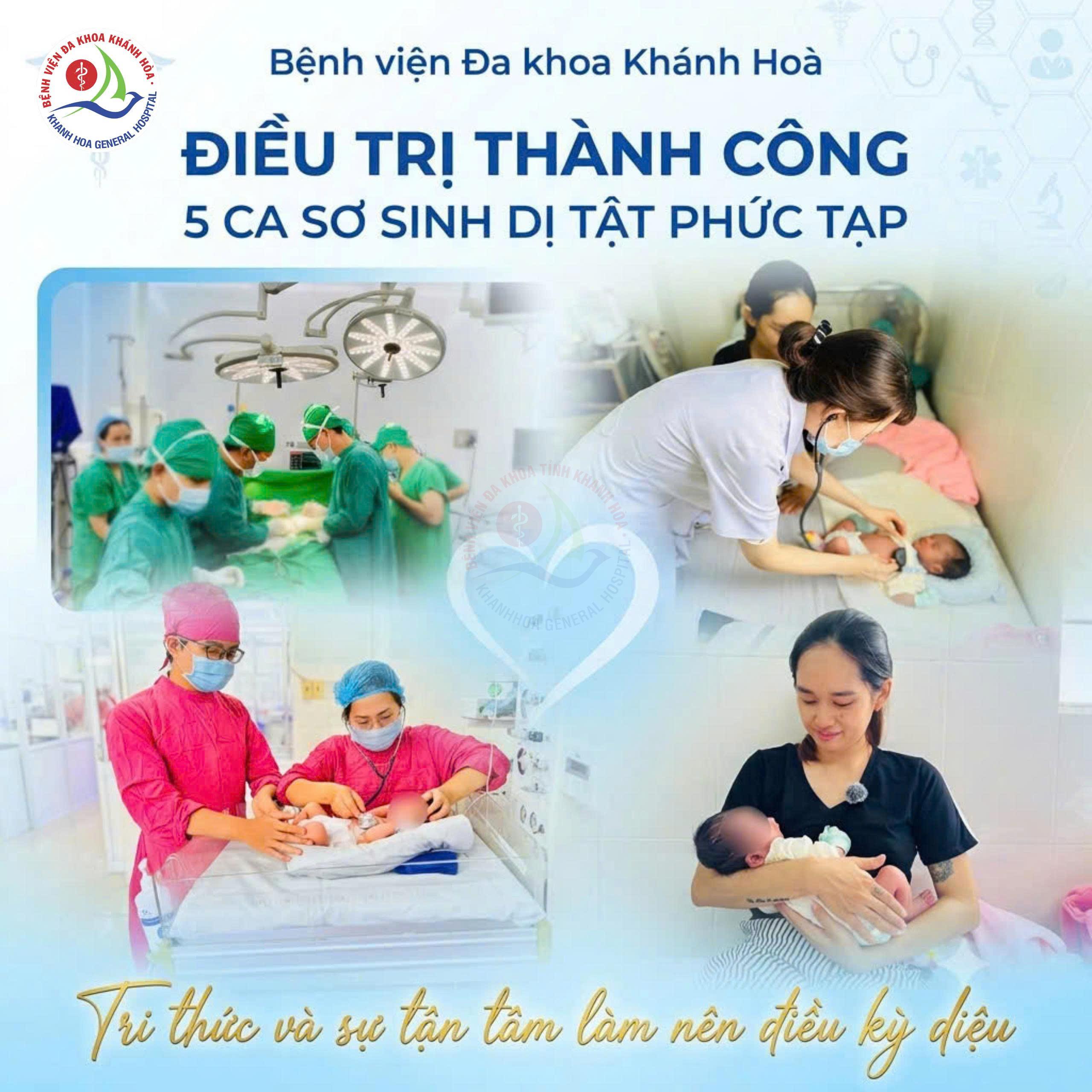 Sơ sinh dị tật phức tạp Dị tật bẩm sinh phẫu thuật sơ sinh teo thực quản thoát vị dây rốn BVĐK Khánh Hòa